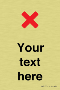 Custom plain background, red cross sign